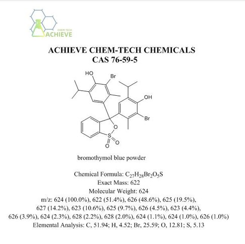 CAS 76-59-5 Bromothymol blue | Shaanxi BLOOM Tech Co., Ltd CAS 76-59-5 Bromothymol blue | Shaanxi BLOOM Tech Co., Ltd